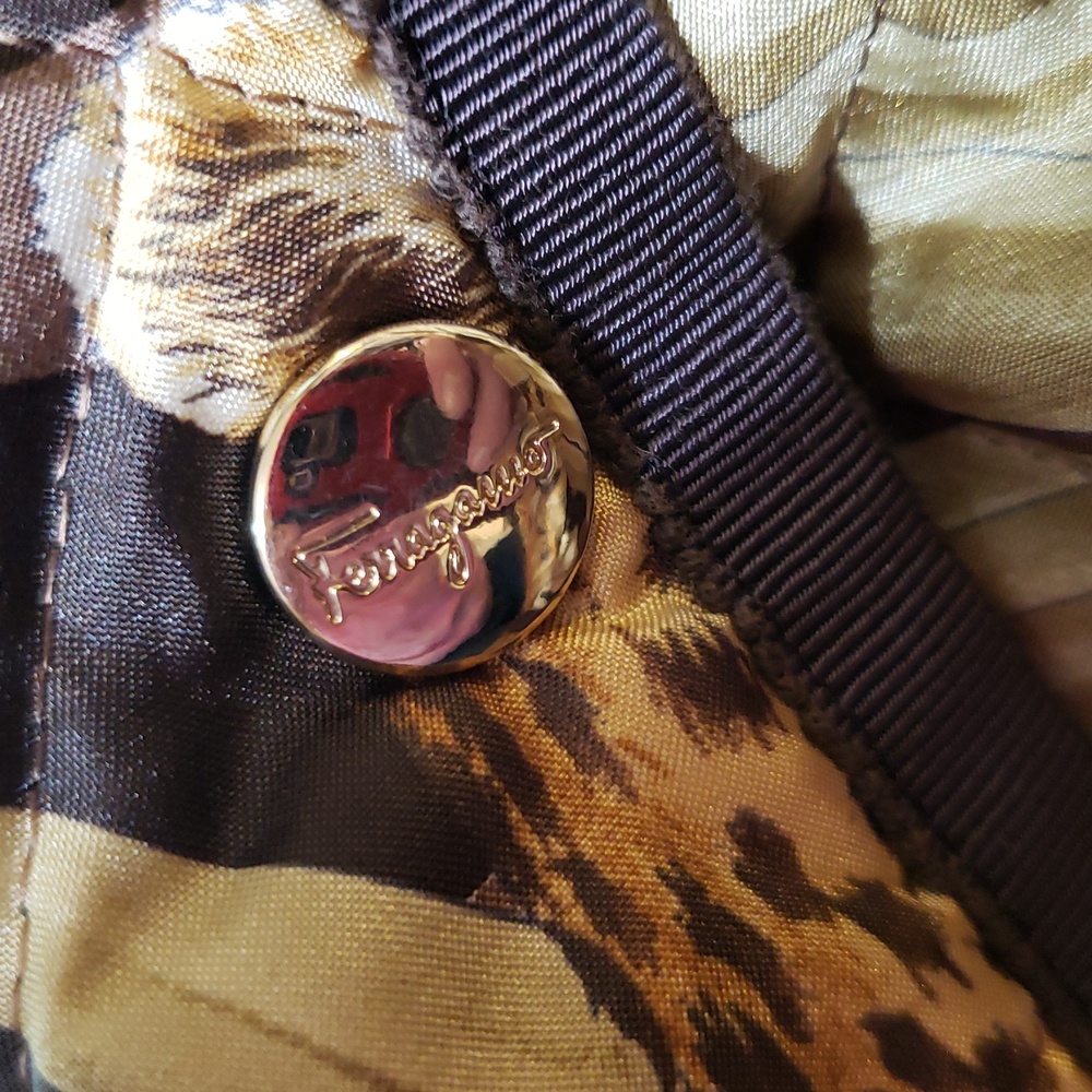 Rare fund Salvatore Ferragamo Floral and Animal Print Vest - Brown and Orange - Picture 16 of 16
